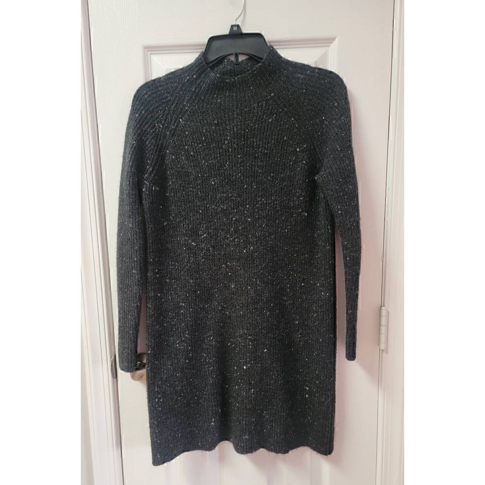 Madewell Mockneck Sweater Dress Wool& Nylon S